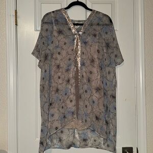 OS One September sequined this with slip NWOT